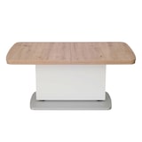 thumbnail of Vierhaus Couchtisch Platte Dekor Wildeiche, Wangen (Auszugsplatten)  Dekor weiß, ausziehbar und höhenverstellbar