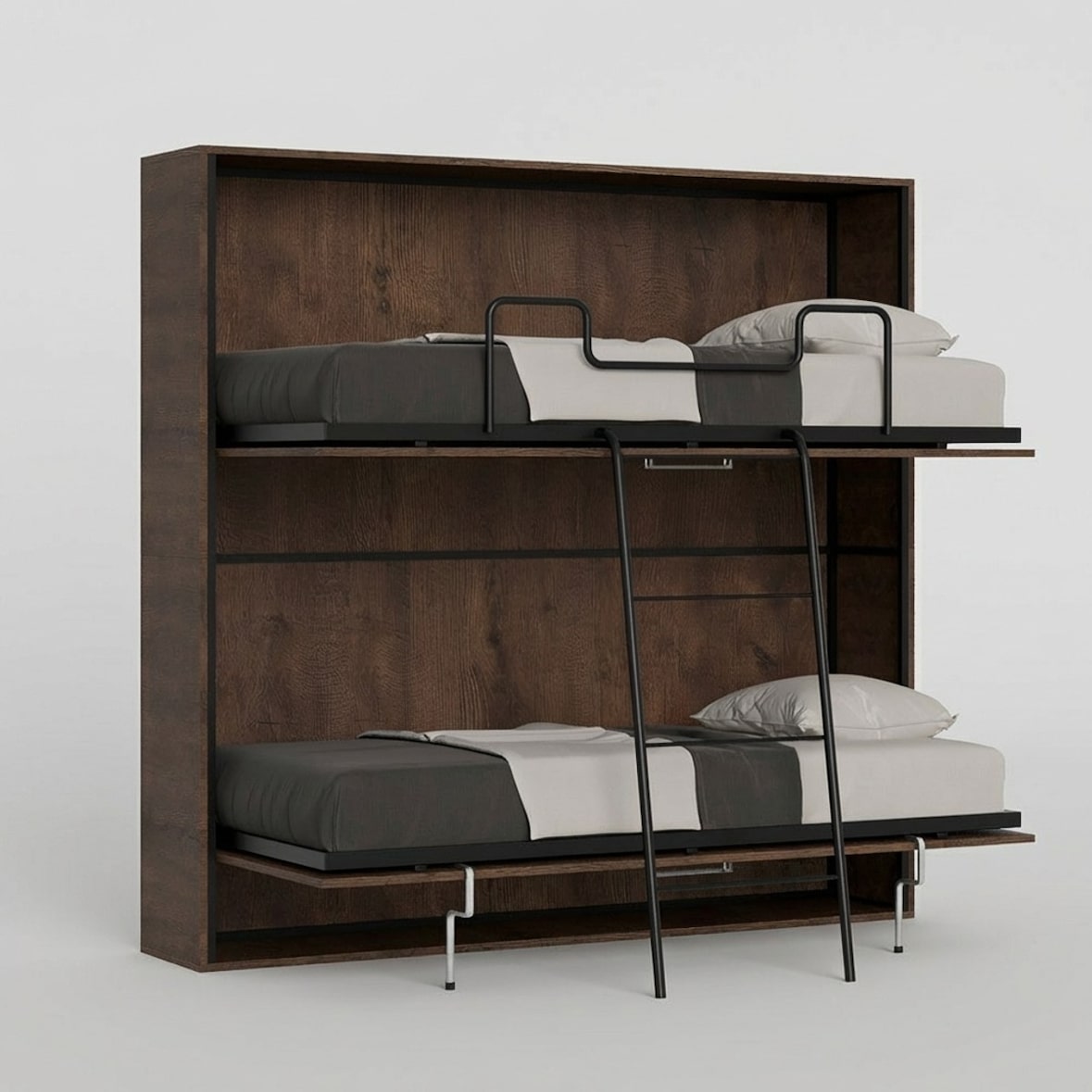 Kando Doppelbett Noce mit Matratze Klappbett