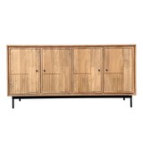 thumbnail of SIT Möbel Sideboard mit 4 Türen | Mango natur, Metallgestell schwarz | B 160 x T 40 x H 80 cm | 20008-01