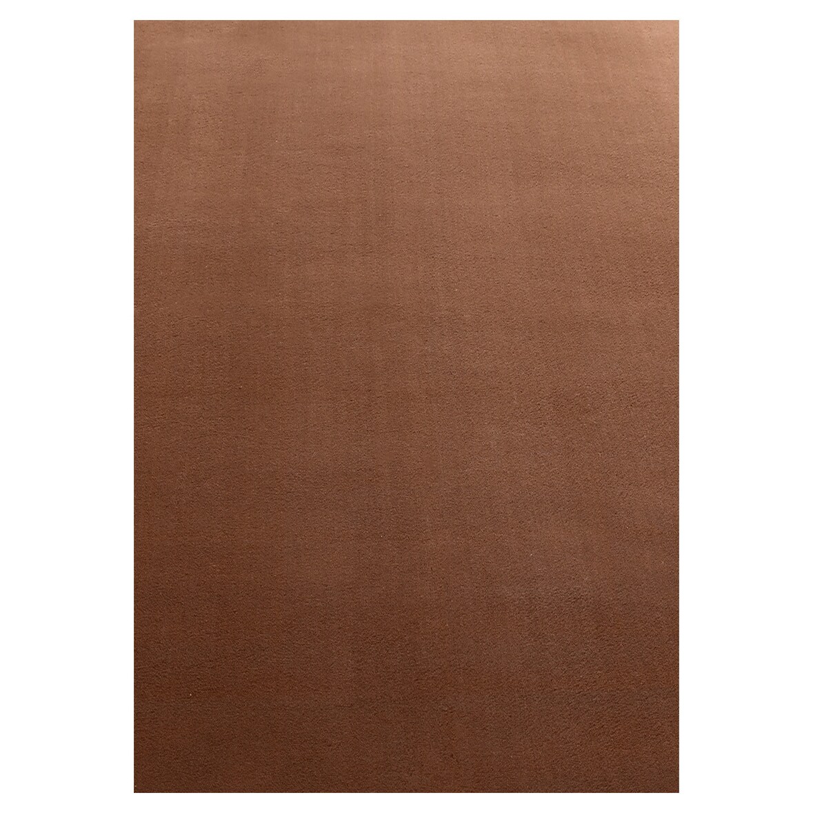 Teppich Kurzflor Uni Modern Waschbar Esszimmer Flur OEKO-TEX Läufer Braun 80x250 cm Fußbodenheizung geeignet – LECH von Kadima Design