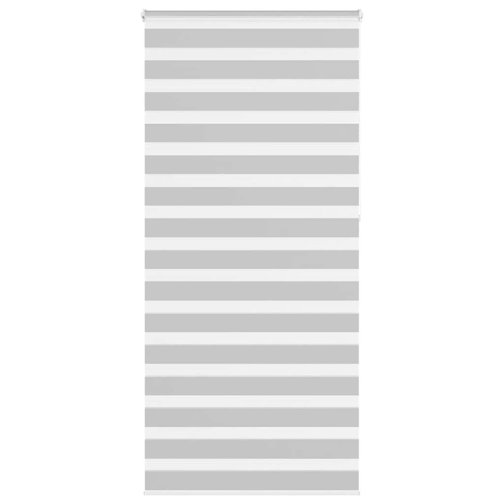 vidaXL Doppelrollo Hellgrau 105x230 cm Stoffbreite 100,9 cm Polyester