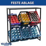 thumbnail of DanDiBo Getränkekistenregal 6 Kisten mit Ablage Metall Stabil 96435 Getränkekistenhalter 100 cm Getränkekistenständer