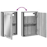 thumbnail of vidaXL Bad-Spiegelschrank Grau Sonoma 42x12x60 cm Holzwerkstoff
