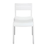 thumbnail of Chaise blanche de terrasse en plastique