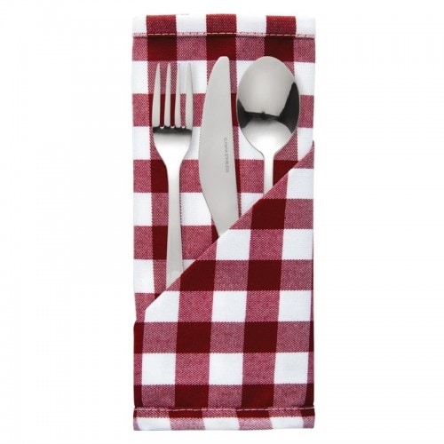 Gastronoble Mitre Comfort Gingham Servietten rot-weiß kariert 41cm