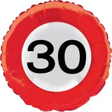 thumbnail of Verkehrsschild Partyset 30. Geburtstag Party Deko Set rot weiss Dekoration Geburtstagsdeko Zahl Frau Mann Jubiläum