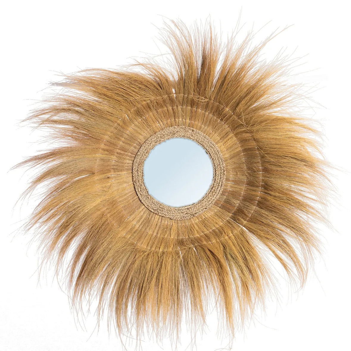 Bazar Bizar Miroir en herbe 90x90x22 cm naturel
