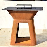 thumbnail of Brasero AHL en acier corten avec plancha carrée 85cm