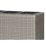 thumbnail of METRO PROFESSIONAL Blumentopf/Raumtrenner mit  4 Pflanzeinsätze Barbados, Polyrattan, steingrau