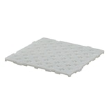 thumbnail of 20 Stück Kunststoff Bodenrost Bodenplatte für Sauna/Garten/Poolbereich 500 x 500 x 25 mm Weiß-Transparent