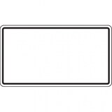 thumbnail of Verkehrszeichen blanko, weiß/schwarz, Aluminium RA1, reflektierend, 231x420mm