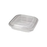 thumbnail of MONOUSO - Transparente Dose mit Klappdeckel Viereckig PET 250ml (100 Stück)