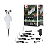 thumbnail of Paulmann Plug & Shine LED-grondinbouwlamp MicroPen II Basisset  IP67 3000K 5x0,2W  21VA Zilver 93695