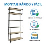 thumbnail of SimonRack Schwerlastregal 2500x1200x500 mm, 6 Ebenen, Holzböden, 200 kg Tragkraft pro Ebene, Anthrazit - Maderclick