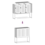 thumbnail of vidaXL Sideboard Anthrazit 100,5x39x107 cm Kaltgewalzter Stahl