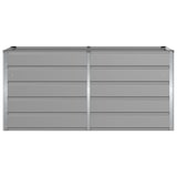 thumbnail of Helloshop26 - Vaso moderno para jardim e terraço 160 x 80 x 75 cm para uso interno e externo estilo industrial aço cinza claro 02_0059188