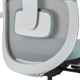 thumbnail of Ergonomischer Bürostuhl Skandis Pro mit Kopfstütze mint / Gestell weiß hjh OFFICE