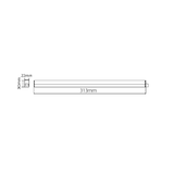 thumbnail of 31 cm 4w Unterbauleuchte LED 230V Lichtleiste Küche Lampe Beleuchtung Schrank Leuchte Warmweiß