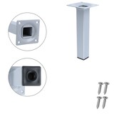 thumbnail of Stilvolles 150mm 4er Set Möbelfüße Silber eckig Sofastempel Tischfüße Bettfüße