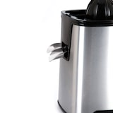 thumbnail of Exprimidor eléctrico Jata JEEX1046 de acero inoxidable. Doble cono. Vertido continuo. Filtro con regulador de pulpa. Desmontable. Antigoteo. 350 W