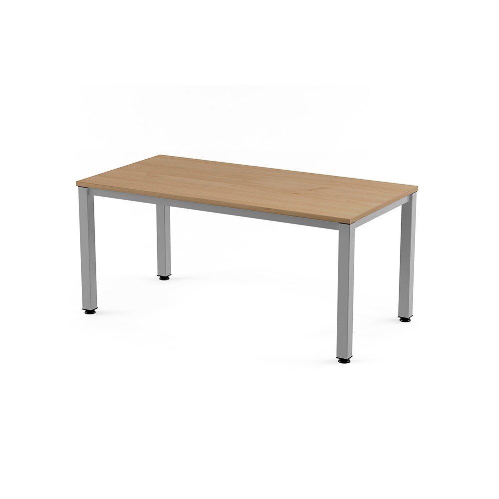 Rocada mesa de oficina serie executive 120x80 aluminio / roble