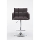 thumbnail of Tabouret de bar Los Angeles similicuir avec pied en métal Marron/Chrome