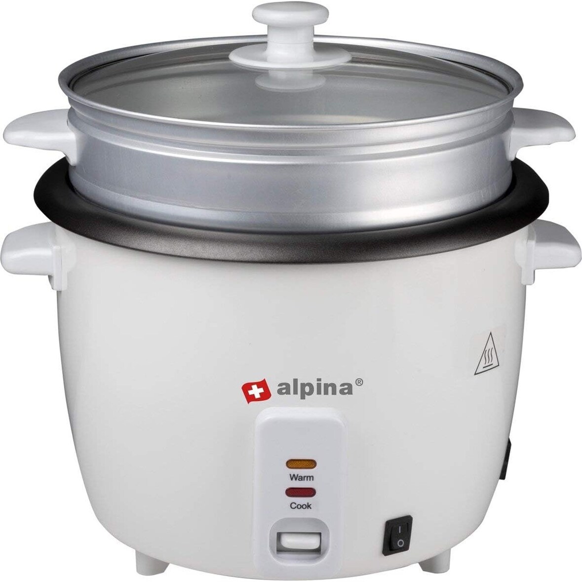 Reiskocher 1.8L 700W Dampfgarer Rice Cooker ALPINA