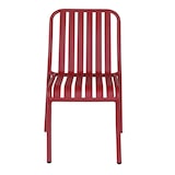 thumbnail of Chaise design de jardin en aluminium rouge