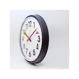 thumbnail of Nextime Reloj de pared Peter con armazón de plástico negro - 26 cm de diámetro