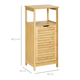 thumbnail of kleanklin Cesto para Roupa de Bambú com Cesta de Tecido Removível 40x30x86,5 Natural