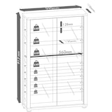 thumbnail of VCM Standvitrine Lumo Schwarz H. 90 x B. 59 x T. 18 cm