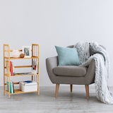 thumbnail of Relaxdays Standregal Bambus, Holz, 3 Ablagen, HxBxT: 88 x 55 x 26 cm, Bad Regal, Schuhregal, Bambusregal, natur braun