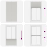 thumbnail of vidaXL Plissee Hellgrau 110x200 cm Stoffbreite 109,4 cm Polyester