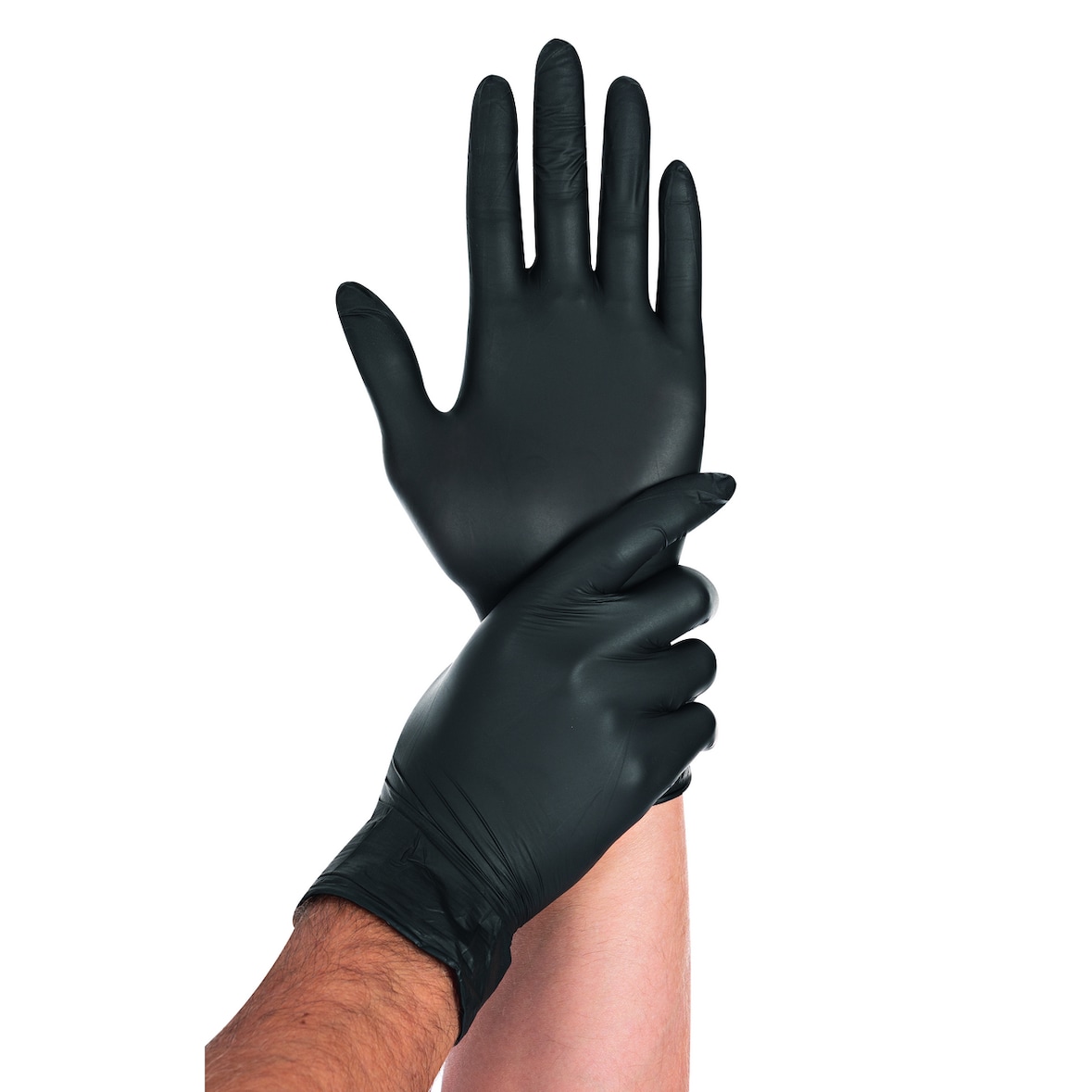 Hygostar Einmalhandschuhe Safe Light, Nitril, ungepudert, Größe XL, schwarz, 100 Stück