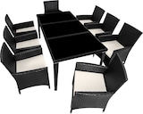 thumbnail of tectake Conjunto de rattan e alumínio MENORCA  Preto