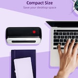 thumbnail of Mini Imprimante Étiquettes Adresses Thermique 203DPI USB Pour PC Mac Linux Violet 2 YONIS