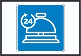 thumbnail of 24H Service Schild mit Symbol A0 (841x1189mm)