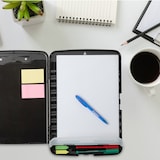 thumbnail of Relaxdays Klemmbrett mit Aufbewahrungsfach, 2er Set, Klammer, HBT: 36,5x25x4 cm, A4 Klemmbrettmappe, Kunststoff, schwarz