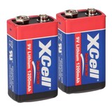 thumbnail of 2x XCell Lithium 9V Block Hochleistungs- Batterien für Rauchmelder / Feuermelder - 10 Jahre Batterie Lebensdauer