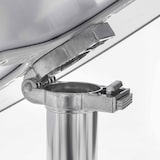 thumbnail of Table de jardin ronde et 4 chaises aluminium gris - Oviala