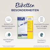thumbnail of Avery Zweckform 6605 Universal-Etiketten, A4 mit ultragrip, Adressaufkleber, 70 x 37 mm, 65 Bogen/1.560 Etiketten, weiß