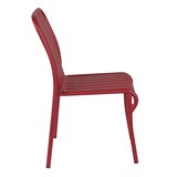 thumbnail of Chaise design de jardin en aluminium rouge