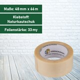 thumbnail of 18 Rollen Klebeband PVC transparent mit Naturkautschuk Kleber Packband Paketklebeband Karton BB-Verpackungen