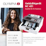 thumbnail of Olympia Compteur de pièces NC 451 pour comptage trié Contrôle des billets de banque sur UV et MG
