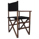 thumbnail of Aranaz Sillón director nogal lona negra