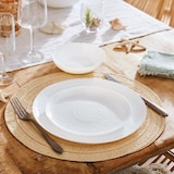 thumbnail of Assiette à dessert blanche 19cm Ammonite - Luminarc - Verre opale extra résistant