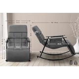 thumbnail of Chaise à bascule Cathy Gris foncé/Tissu