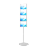 thumbnail of Danieli - Espositore Pubblicitario da Terra A4 con 4 Cornici a Scatto. Supporto Autoportante in Alluminio Anodizzato Silver