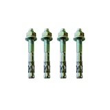 thumbnail of Rammschutzplanke variable 100-115 cm + 2 Rammschutzecken 400x160x6 mm + 8 Dübel SZAGATO Rammschutz Balken Regal Anfahrschutz Regale Rammschutzbügel