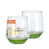 thumbnail of Milano Wasserglas green line 2er Set aus Polycarbonat 340 ml bruchfest BPA-frei leicht ideal für Outdoor und Alltag